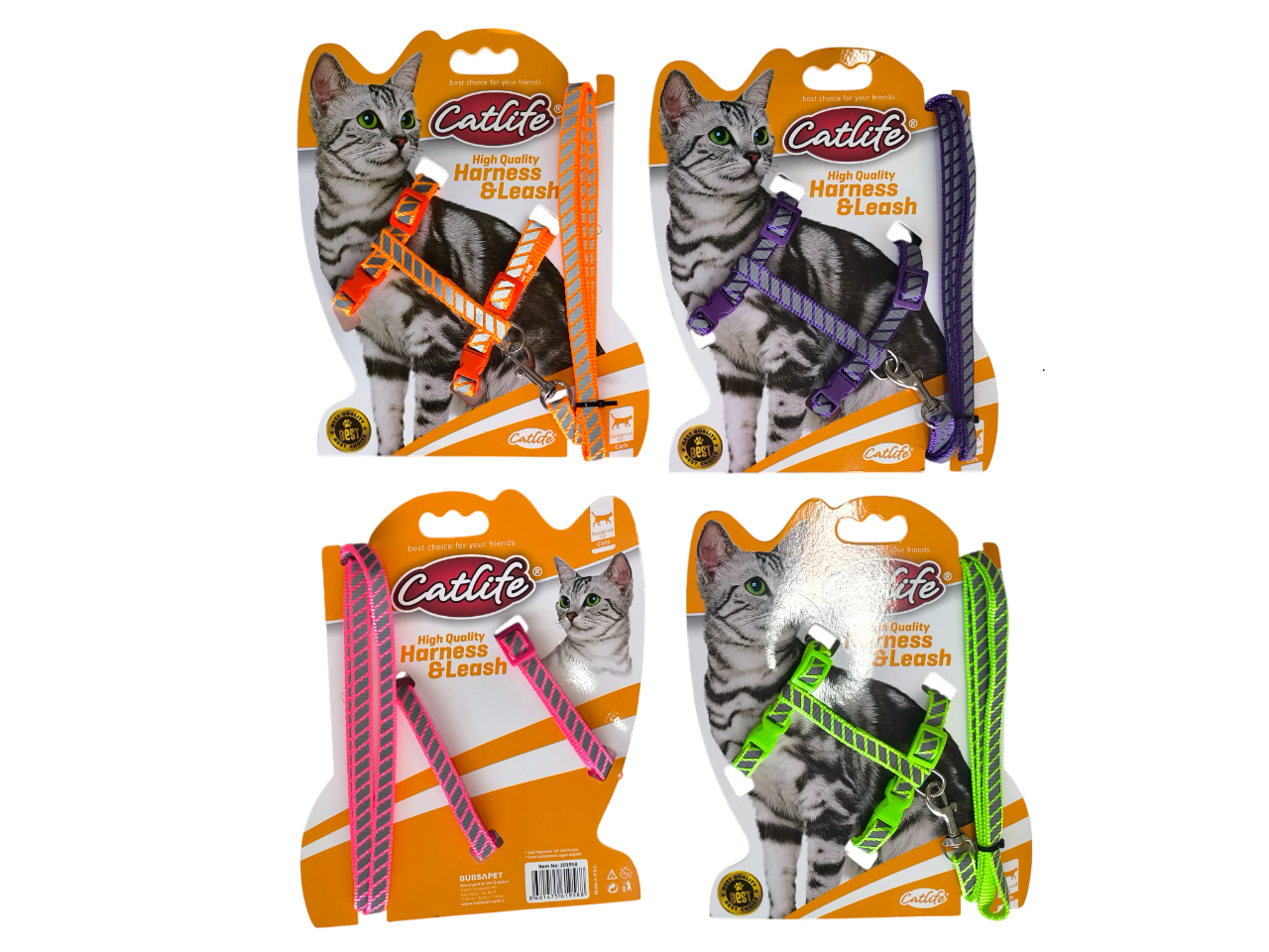 img-20250913-155759-photoroom-png.png Catlife Fosforlu Şeritli Kedi Göğüs Bel Tasması + Gezdirme İpi - Görsel 1