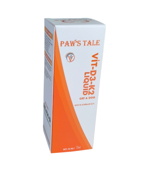 img-20250918-145144-photoroom-png.png Paws Tale Vitamin D3 - K2 Vitamini Liquid 40 ML - Görsel 1