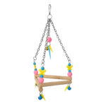 Renkli Boncuklu Ve Üçgen Zilli Kuş Salıncağı 11-16 cm - Görsel 3