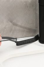 5 Adet İnce Kıl Fırça Banyo Mutfak Pencere Oluk Klozet Kenarı Kavisli Detay Temizleme Fırçası - Görsel 4