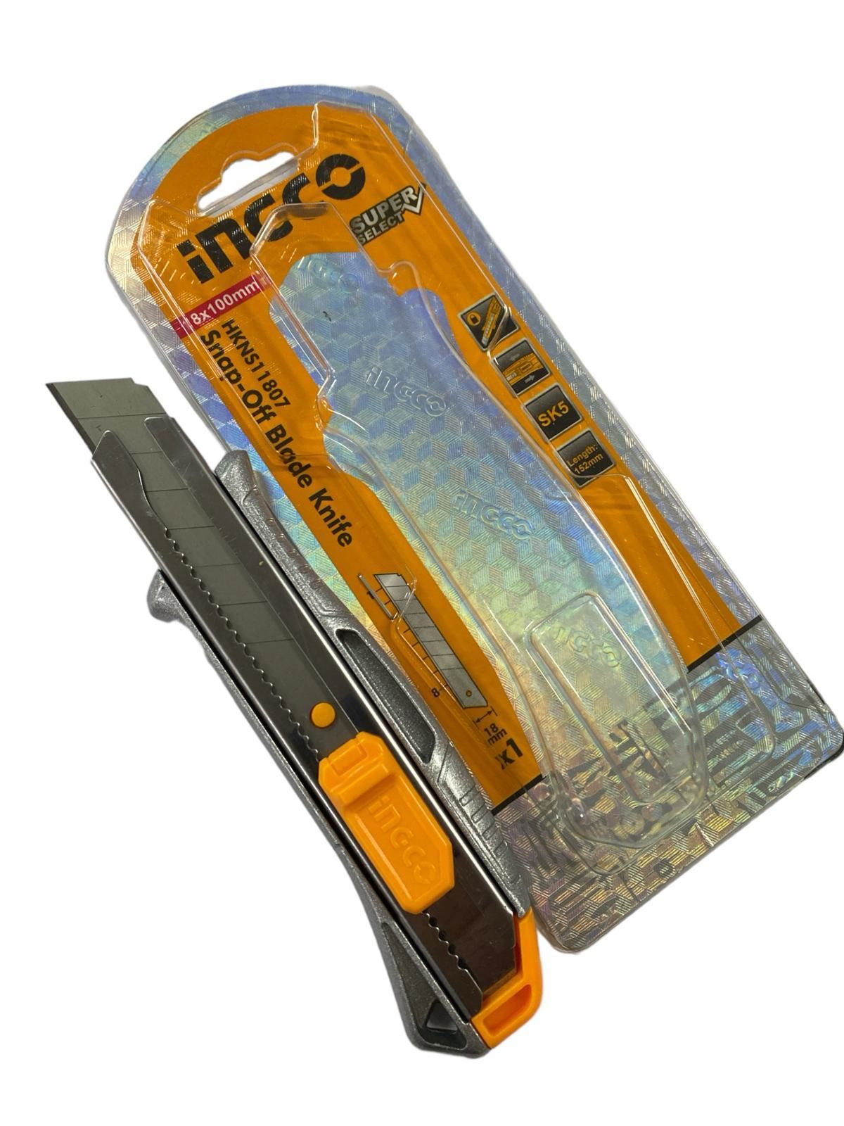 ingco-hkns1807-maket-bicagi-18-mm-66585.jpg İngco HKNS1807 Maket Bıçağı 18 mm - Görsel 1