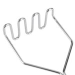 İnox Paslanmaz Metal Patates Ezici Püre Yapıcı 27 cm - Görsel 3