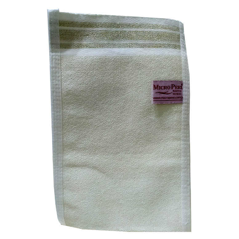 İpek Sırt ve Vücut Kesesi Beyaz 17X27 - Micro Pee İpek Sırt ve Vücut Kesesi Beyaz 17X27 - Görsel 1