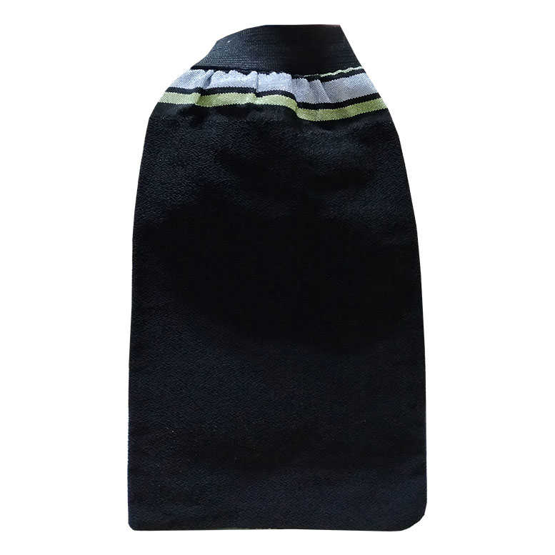 İpek Sırt ve Vücut Kesesi Lastikli Siyah 15X27 - Micro Peel İpek Sırt ve Vücut Kesesi Lastikli Siyah 15X27 - Görsel 1