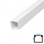 Yapışkan Bantlı Kablo Kanalı 25x25 mm - 2 Metre (4 Adet)