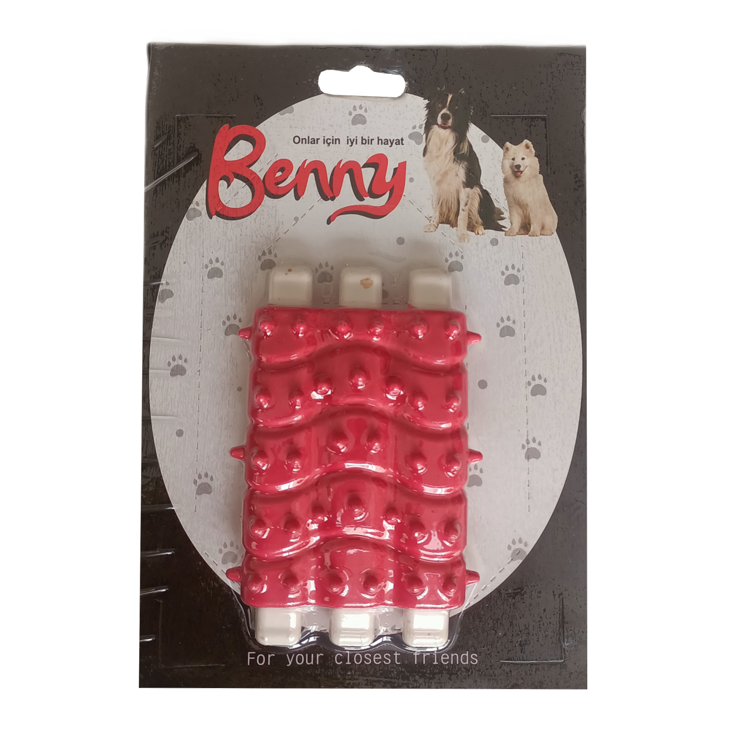 kaburga-2-png.png Benny Diş Kaşıma Köpek Oyuncağı Kaburga 10 cm 3 lü - Görsel 1