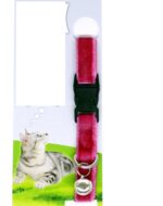 Kadife Dokulu Ayarlanabilir Çıngıraklı Kedi Tasması - Görsel 3