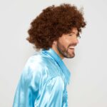 Kahve Renk Kıvırcık Afro Bonus Peruk - Görsel 3