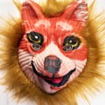 Kahverengi lı Peluş Tilki Maskesi Mega Peluş 24 No