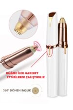 Kalem Tipi Taşınabilir İnce Uçlu Yüz Için Tüy Alıcı Kaş Bıyık Epilasyon Aleti (Pil Dahildir) - Görsel 2
