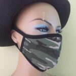 Kamuflaj Desenli Çift Katlı Tasarım Maske
