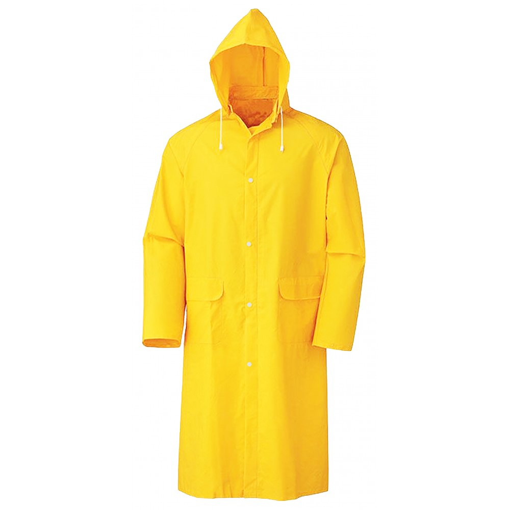 kapsonlu-5386-1.jpg Kapşonlu Cepli Lüx Yağmurluk Sarı - Standart Beden 2XL - Görsel 1