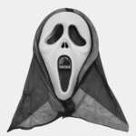 Kapşonlu Çığlık Maskesi Scream Maskesi - Hayalet Maskesi 33x21 cm