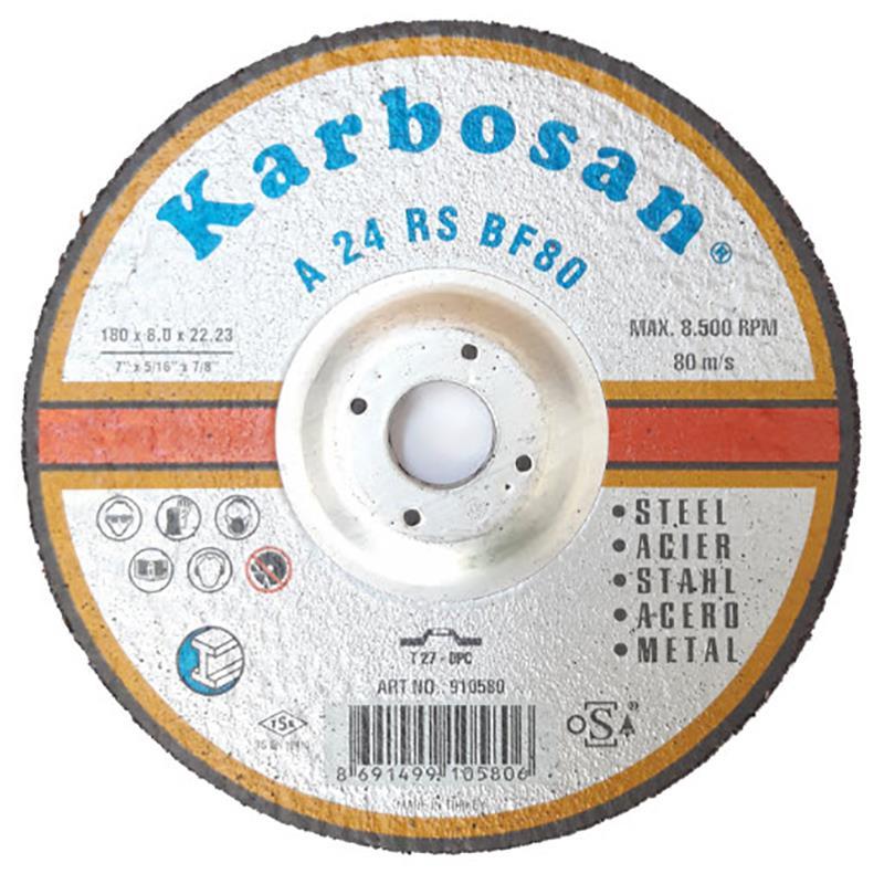 karbosan-metal-taslama-diski-180x8-0x22-23-40997.jpg Metal Taşlama Diski 180 x 8.0 x 22.23 mm - Görsel 1