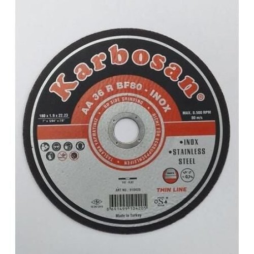 karbosan-thinline-inox-kesici-180x1-9x22-23-mm-51578.jpg İnox Kesici 180X1,9X22,23 mm - Görsel 1