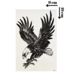 Kartal Geçici Dövme Şablonu - FF037 - Görsel 4