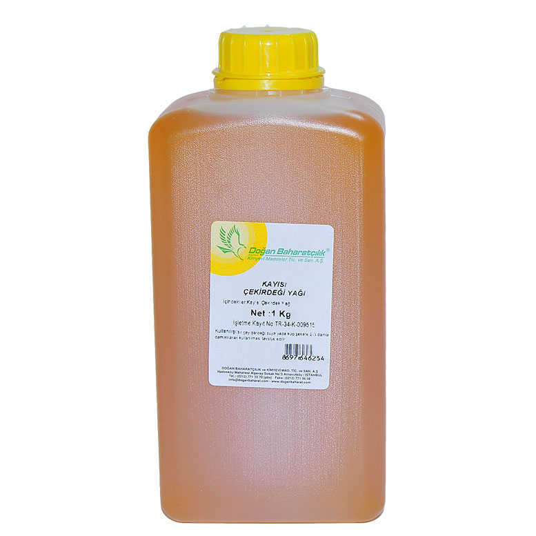 Kayısı Çekirdeği Yağı 1Kg - Doğan Kayısı Çekirdeği Yağı Pet Bidon 1000 Gr - Görsel 1