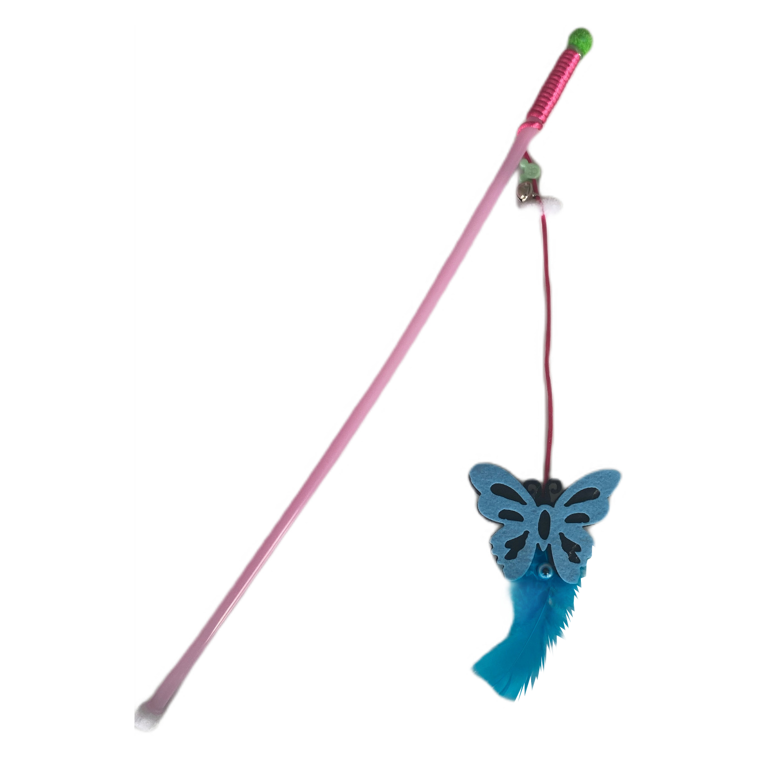 kelebek-png65f84.png Plastik Saplı Kedi Oltası Kelebek Karışık Renk 42 cm - Görsel 1