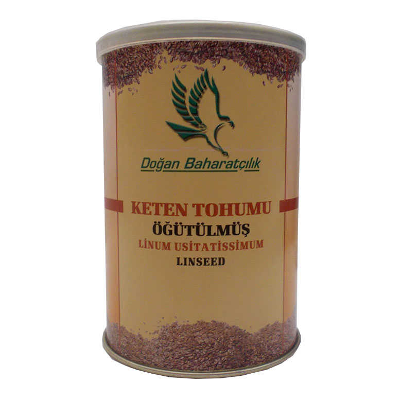 Keten Tohumu 150Gr Tnk - Doğan Baharat Keten Tohumu Öğütülmüş Doğal 150 Gr Teneke Kutu - Görsel 1