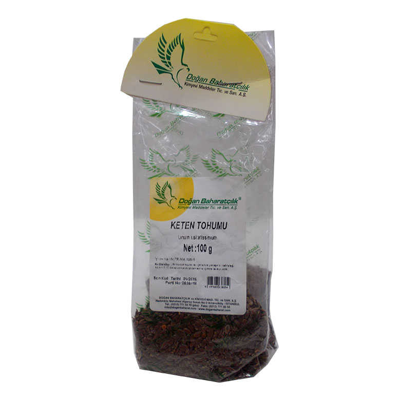 Keten Tohumu 100Gr Pkt - Doğan Baharat Keten Tohumu Tane Doğal 100 Gr Paket - Görsel 1