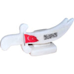 Kılıç Şekilli Tevhid Bayrak Logolu Doğal Kaya Tuzu Biblosu Beyaz 2-3 Kg - Görsel 4