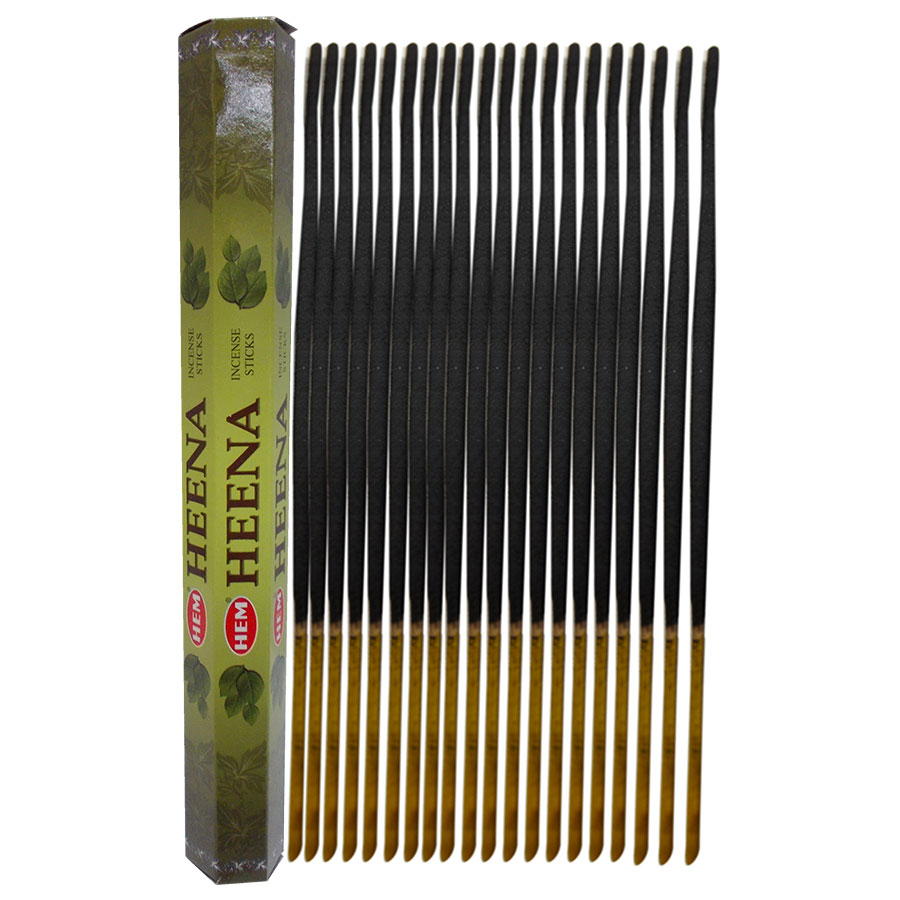 Kına Tütsü - Heena İncense Sticks - Hem Tütsü Kına Kokulu 20 Çubuk Tütsü - Heena - Görsel 1