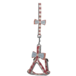 Köpek Göğüs Tasma Seti Ekose Desenli Papyonlu 1.5 cm*35-48 cm Kırmızı - Görsel 4
