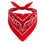 Kırmızı Kovboy Fuları Çuk Bandana Western Desenli Boyun Fuları