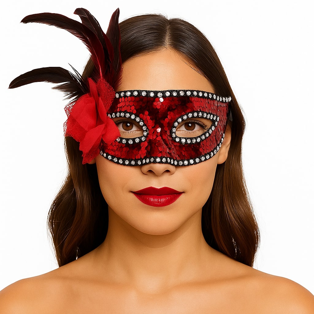 kirmizi-renk-yandan-tuylu-gullu-gumus-tasli-pullu-maske-20x22-cm-resim-4743.jpg Kırmızı Renk Yandan Tüylü Güllü Gümüş Taşlı Pullu Maske 20x22 cm - Görsel 1