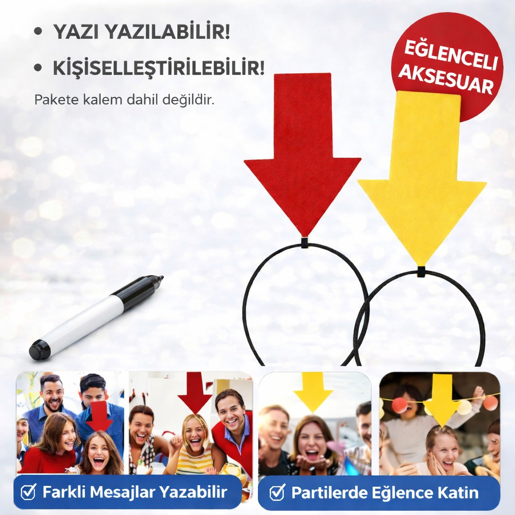kisisellestirilebilir-ok-isaretli-mesaj-taci-2-li-set-sari-ki-resim-5339.jpeg Kişiselleştirilebilir Ok İşaretli Mesaj Tacı (2li Set Sarı-Kırmızı) - Görsel 1
