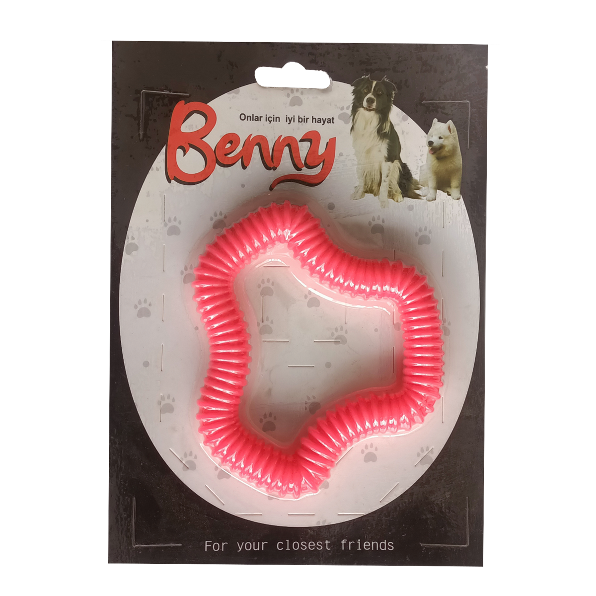 kivircik-4-png.png Benny Köpek Oyuncağı Sert 11 x 10 cm Kırmızı - Görsel 1