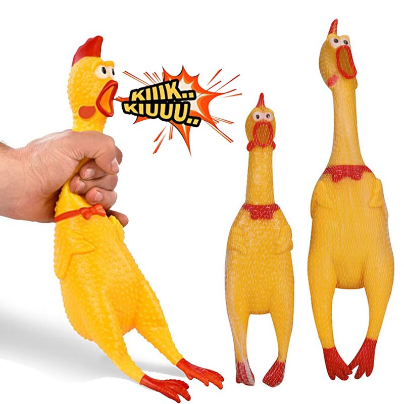 kopekler-3144-1.jpg Köpekler İçin Düdüklü Horoz - Ses Çıkaran Tavuk Kedi Köpek Oyuncağı 16 cm - Görsel 1