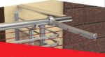 Koral Sabit Alüminyum Balkon Çamaşır Askılığı - Bronz - Görsel 3