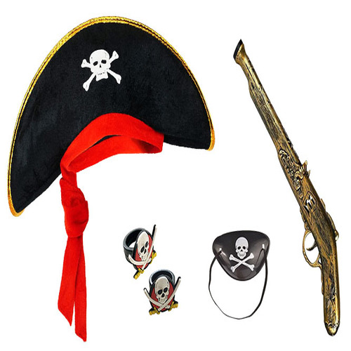 korsan-sapkasi-tabanca-maske-resim-4150.jpg Korsan Şapkası + Tabanca + Maske + 2 Adet Yüzük Kostüm Seti Çuk - Görsel 1