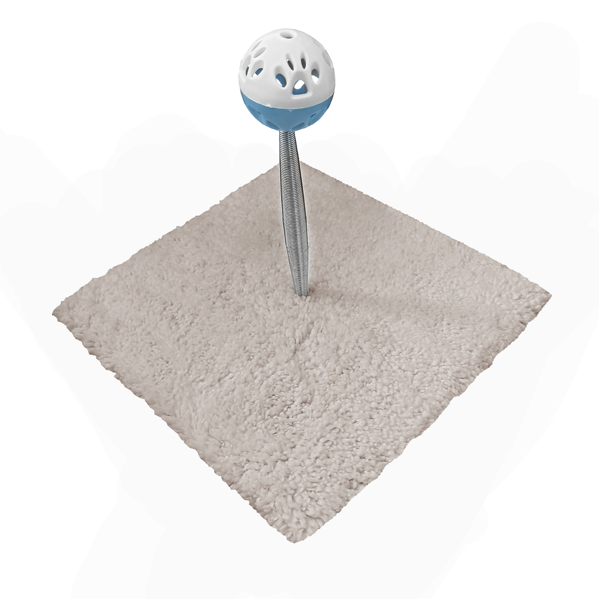 krem-hy-png475f8f.png Yaylı Toplu Hacıyatmaz Kedi Aktivite Oyuncağı 16-20 cm Bej - Görsel 1