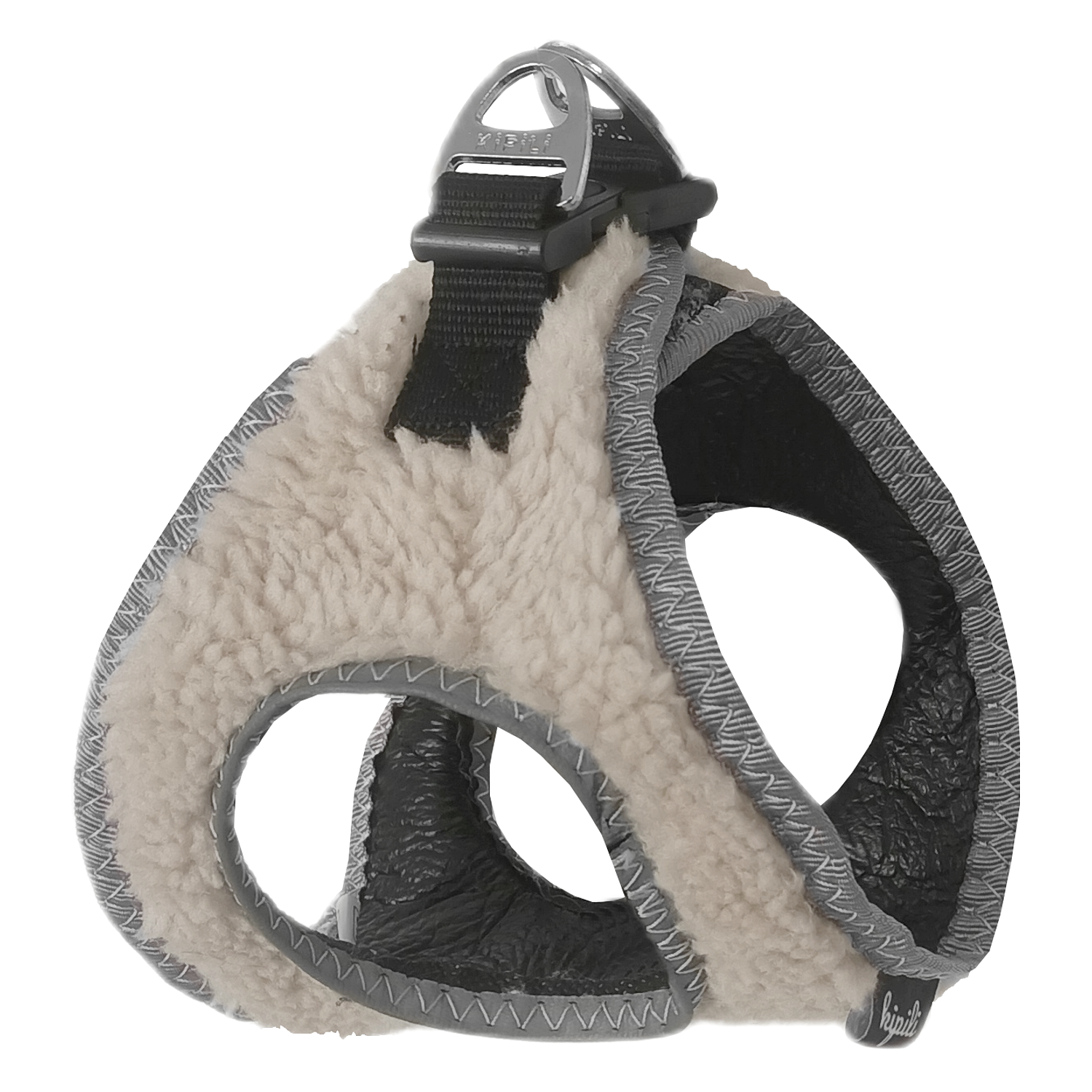 kurk-krem-1-png65f80.png Üç Kilitli Kürklü Kedi Köpek Göğüs Tasması 20-24 cm -Small - Görsel 1