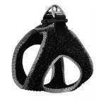 Üç Kilitli Kürklü Kedi Köpek Göğüs Tasması 24-28 cm XX-Small Siyah - Görsel 3