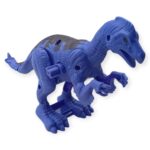 Kurmalı Dinazor Figürleri 20 cm - Asaurus - Mor - 1 ADET - Görsel 2