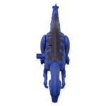 Kurmalı Dinazor Figürleri 20 cm - Asaurus - Mor - 1 ADET - Görsel 4