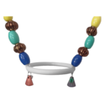 Renkli Boncuklu Oval Hlı Papağan Salıncağı 15 cm-23 cm - Görsel 7