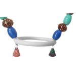 Renkli Boncuklu Oval Hlı Papağan Salıncağı 15 cm-23 cm - Görsel 4