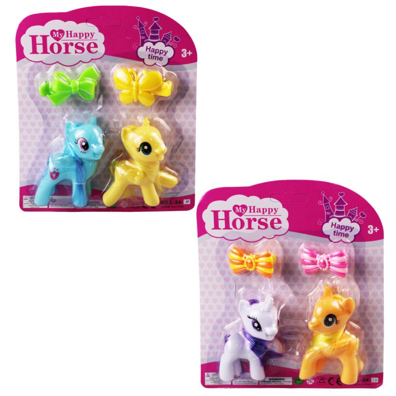 l-34-10-pony-2-li-figur-set-tokali-kartela-34821.jpg - PONY 2 Lİ FİGÜR SET TOKALI KARTELA - 1 ADET - Görsel 1