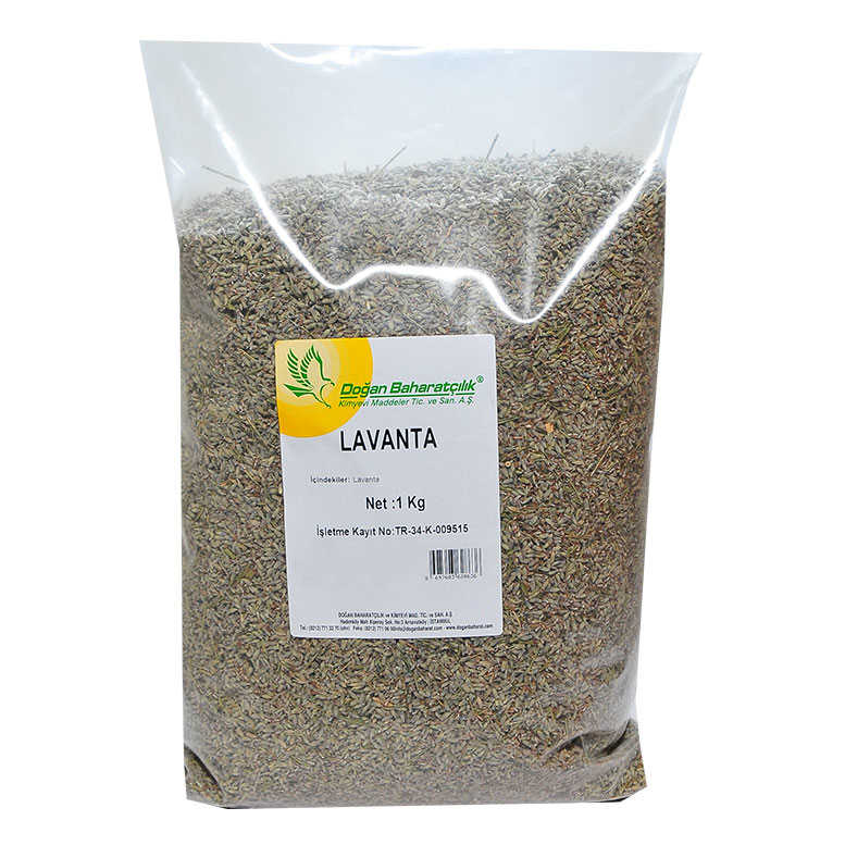 Lavanta Çiçeği 1Kg Pkt - Doğan Lavanta Çiçeği Doğal 1000 Gr Paket - Görsel 1