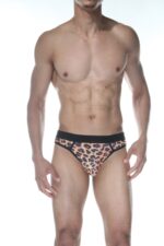 Leopar Desenli Erkek Tangası