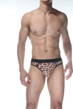 Leopar Desenli Erkek Tangası - Görsel 4