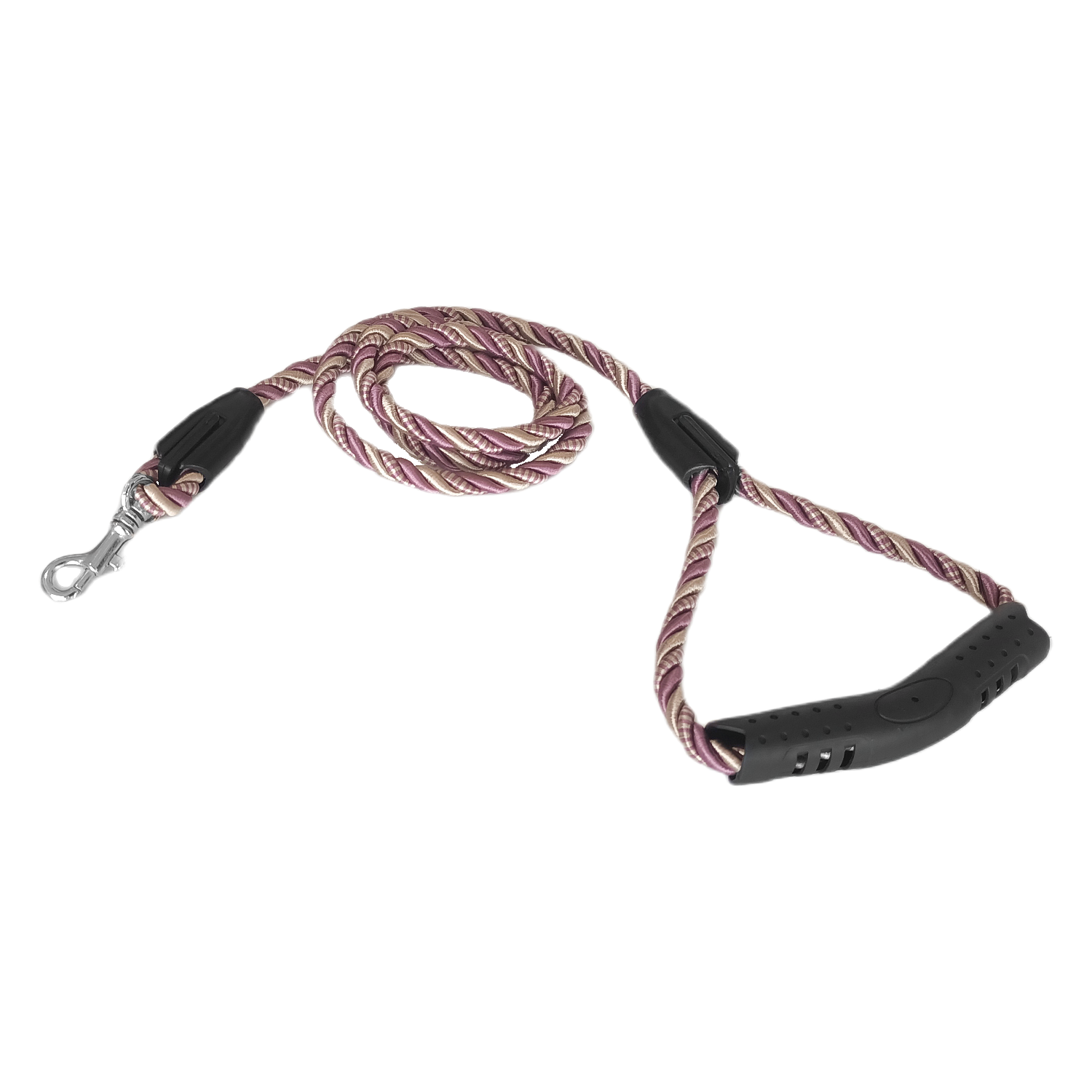 lila-krem-halat-1-png.png Üçlü Sarmallı Köpek Gezdirme Halatı 1 cm-120 cm Lila - Görsel 1