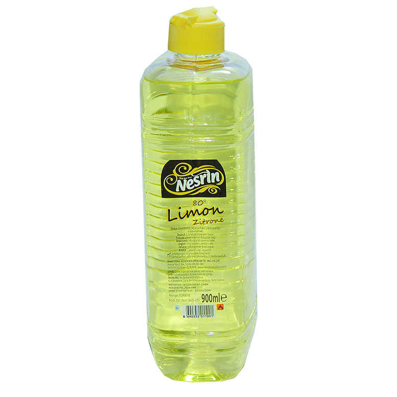 Limon Kolonyası 900ML - Nesrin Limon Kolonyası 80 Derece Pet Şişe 900 ML - Görsel 1
