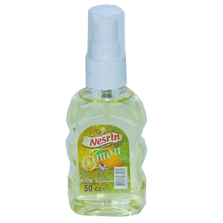 Limon Kolonyası 50ML - Nesrin Limon Kolonyası 80 Derece Pet Şişe Sprey 50 ML - Görsel 1