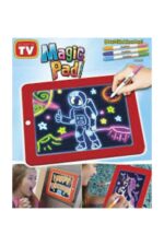 Magic Pad Çuk Eğitici Sihirli Işıklı Kalemli Öğretici Pili Pad - Görsel 3
