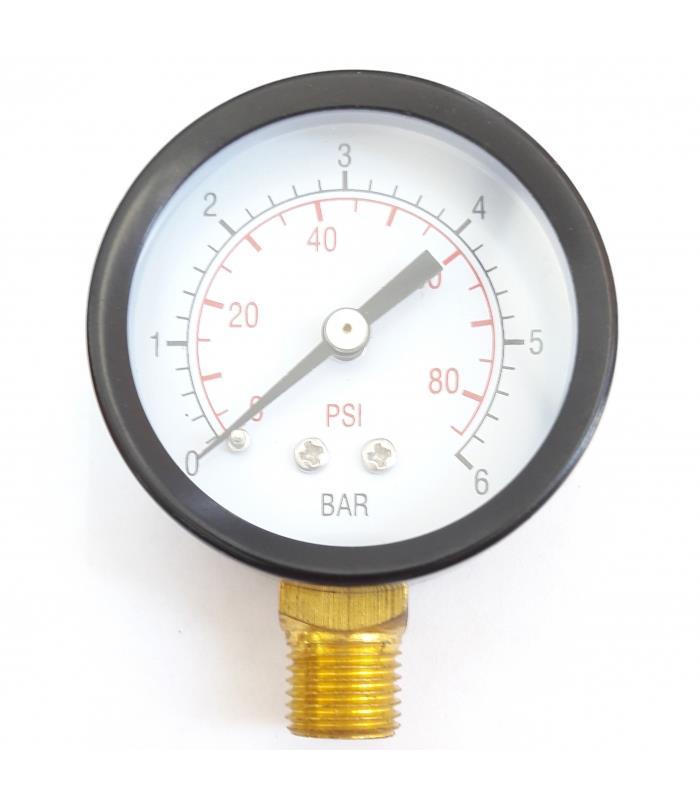 manometre-63-x-6-bar-24986.jpg Manometre 50x6 Bar - Standart Basınç Ölçer - Görsel 1
